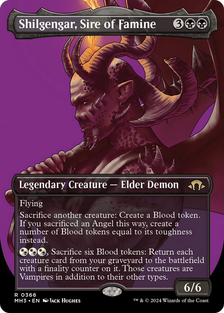 Shilgengar, Sire of Famine (Borderless) [Modern Horizons 3]