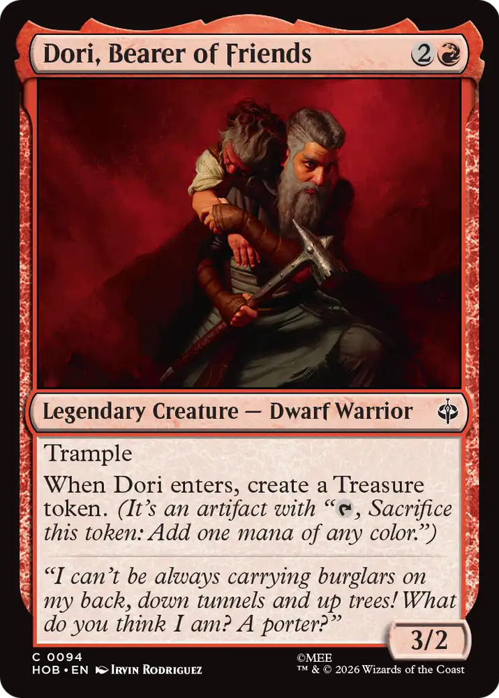 Dori, Bearer of Friends [The Hobbit]