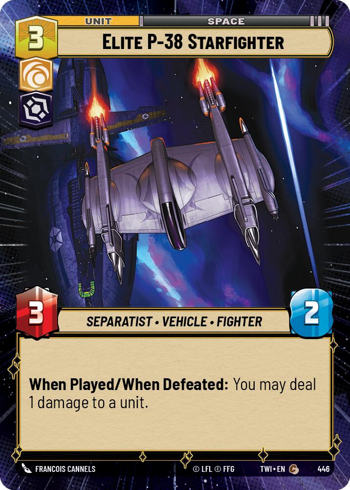 Elite P-38 Starfighter (446) (Hyperspace) (446) [Twilight of the Republic]