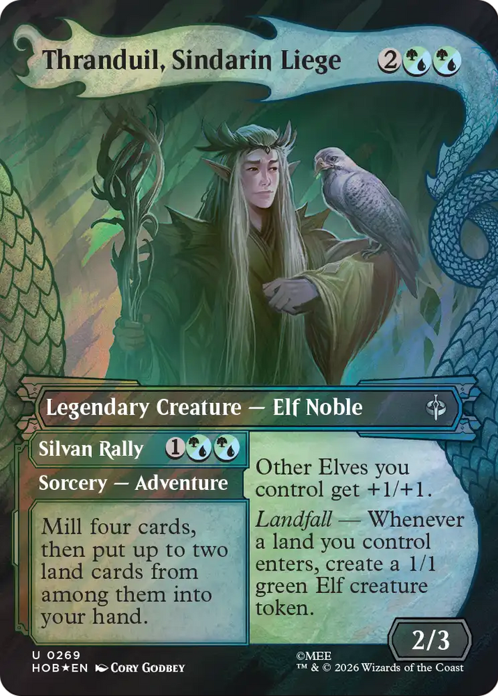 Thranduil, Sindarin Liege (Showcase) (Surge Foil) [The Hobbit]