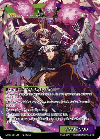 Carlina (Full Art) (MC10-031 JR) [Masterpiece Collection 03 "Dimensional Hope"]