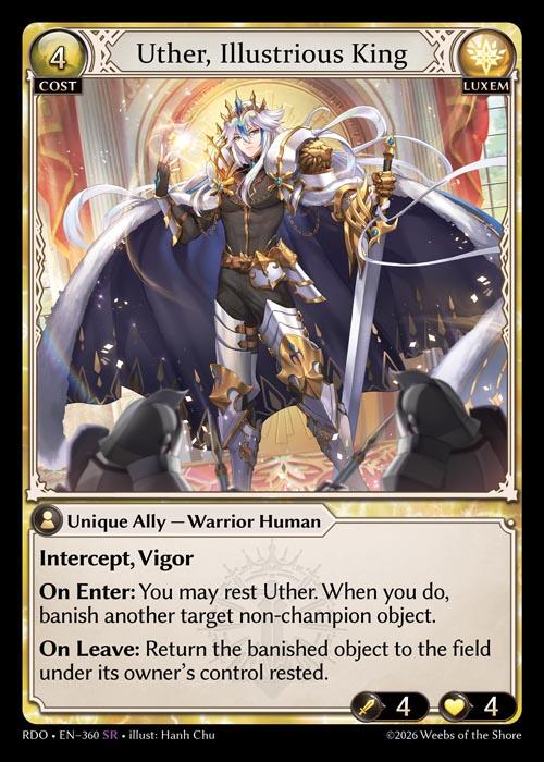 Uther, Illustrious King (360) [Radiant Origins]