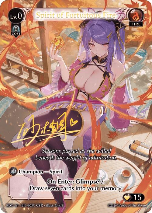Spirit of Fortuitous Fire (003C) [Radiant Origins]