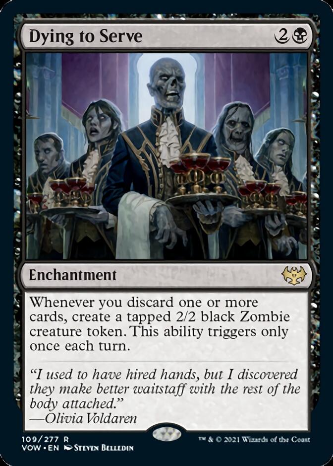 when you discard a card mtg Dying to Serve [Innistrad: Crimson Vow]